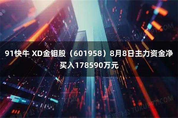 91快牛 XD金钼股(601958)8月8日主力资金净买入178590万元